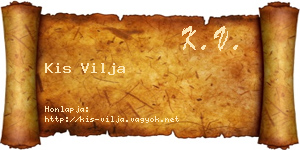 Kis Vilja névjegykártya