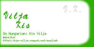 vilja kis business card